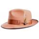Steven Land Copper Brown / Chocolate Australian Wool Fedora Dress Hat SLBR-251